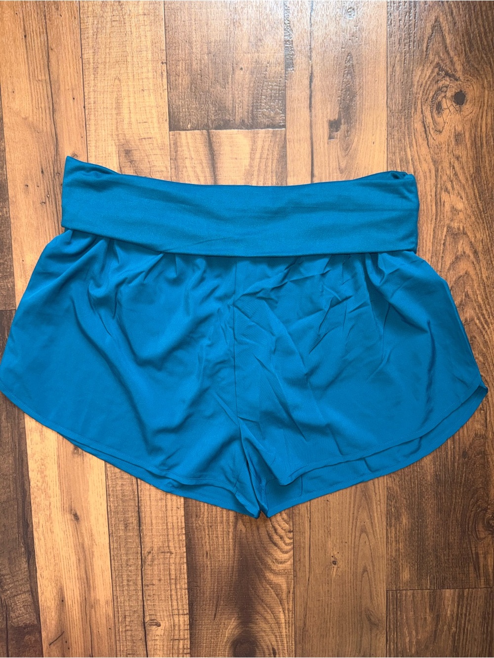 NWOT Zenana High Waisted Fold Over Running Shortz